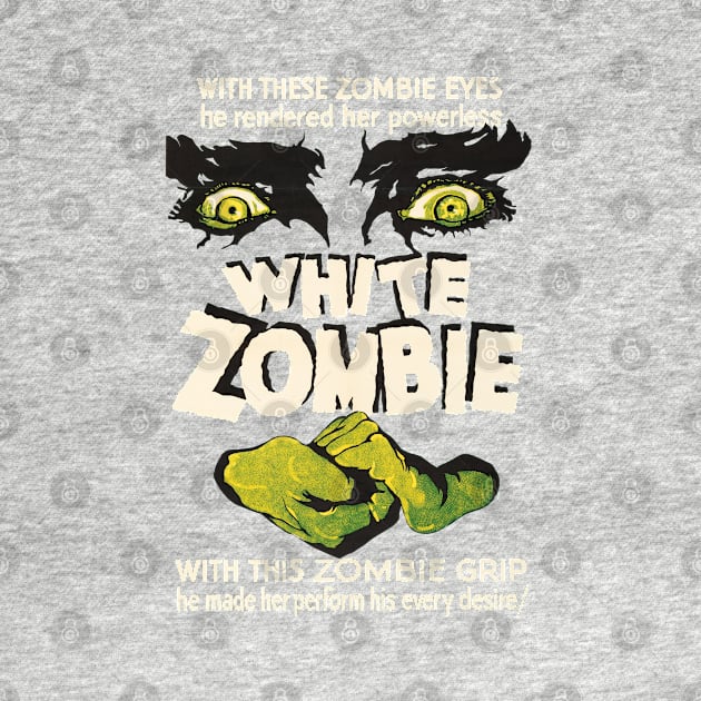 White Zombie Movie Poster by MovieFunTime